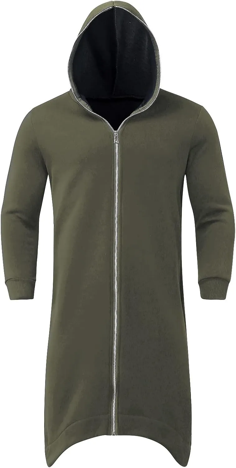 Mens Hoodies And Winter Fashion Loose Plus Size Hooded Pullover Sweater Pullover Hooded Sweatshirt for Men Long