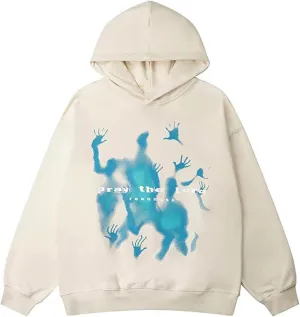 Men's Oversized Hoodie Pullover Unisex Graphic Sweatshirts Hoodies Casual Tunic Anime Streetwear Aesthetic Top