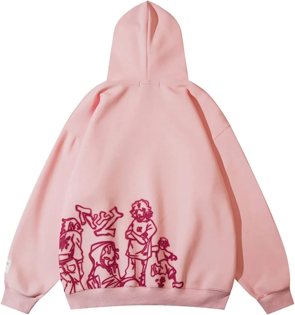 Men's Oversized Hoodie Pullover Unisex Graphic Sweatshirts Hoodies Casual Tunic Anime Streetwear Aesthetic Top