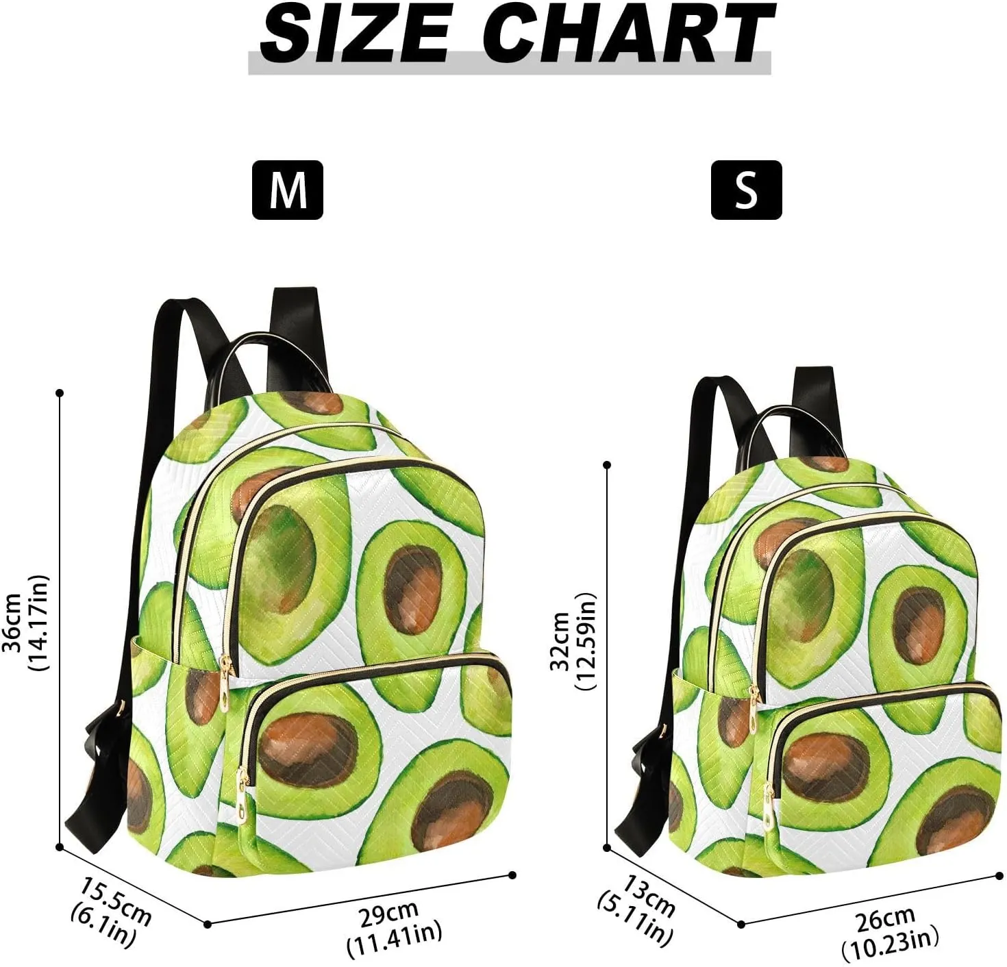Mini Backpack Quilted Purse for Womens Small Backpack Daypack Avocado Print for Travel Daily Outing,Multi3