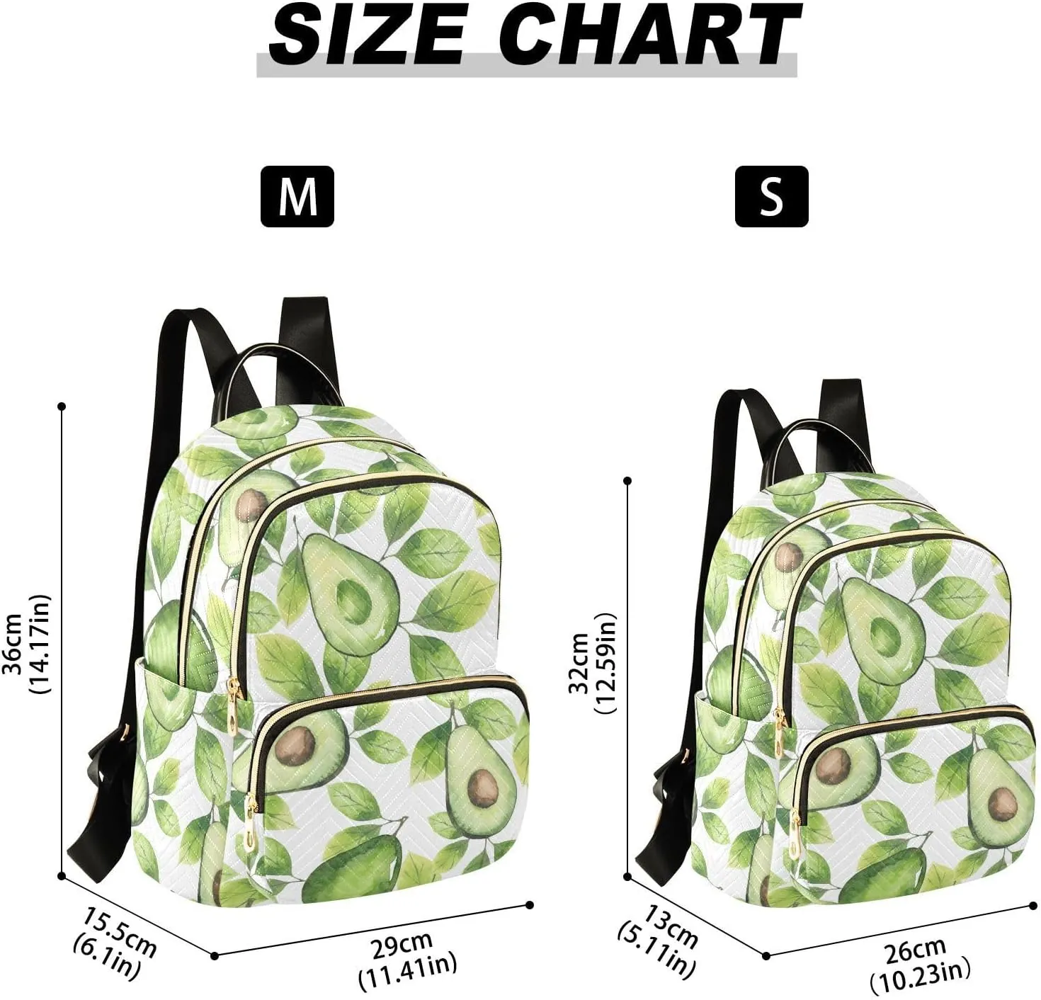 Mini Backpack Quilted Purse for Womens Small Backpack Daypack Avocado Print for Travel Daily Outing,Multi4