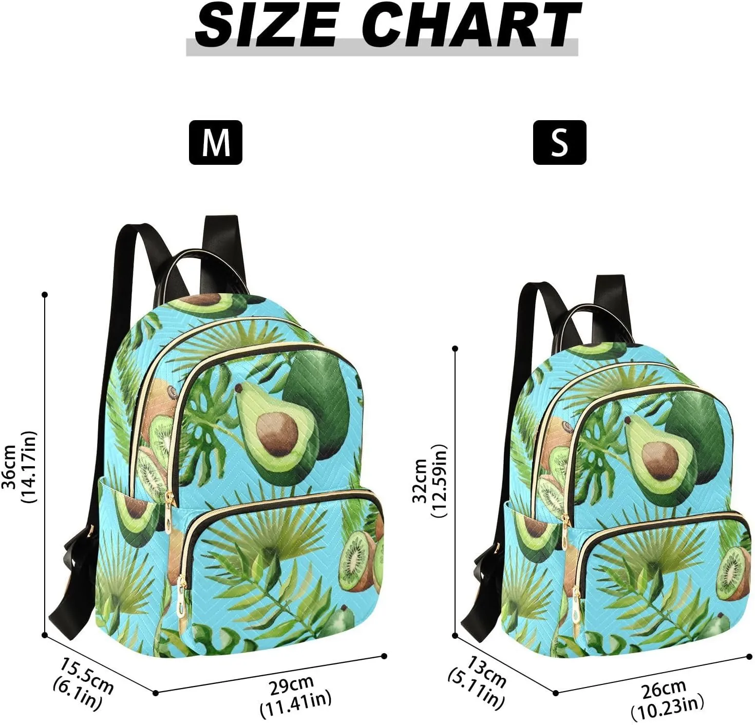 Mini Backpack Quilted Purse for Womens Small Backpack Daypack Avocado Print for Travel Daily Outing,Multi7