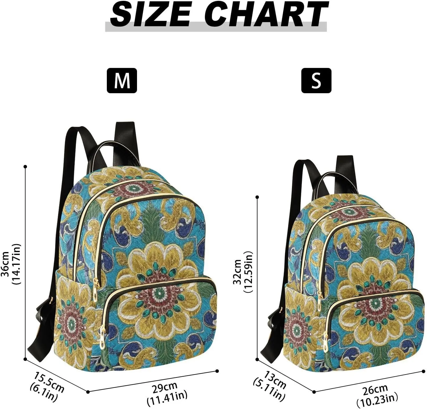 Mini Backpack Quilted Purse for Womens Small Backpack Daypack Embroider Pattern for Travel Daily Work,Multi5