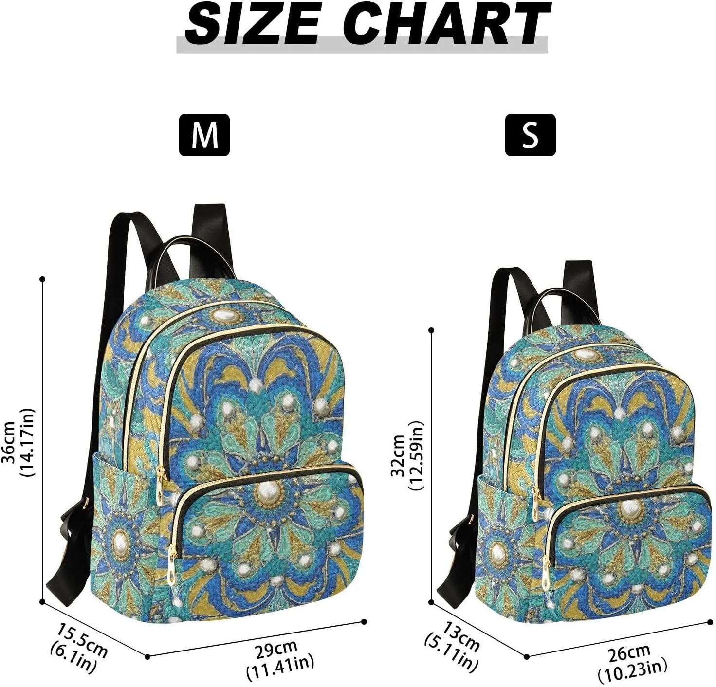 Mini Backpack Quilted Purse for Womens Small Backpack Daypack Embroider Print for Travel Daily Work,Multi8