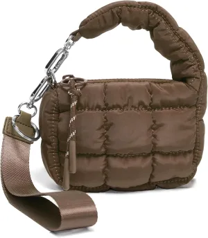 Mini Quilted Wristlet Bag for Women, Puffer Handbags,Evening Bags,Charm Lipstick Bag,Cute bag Charm for Gift