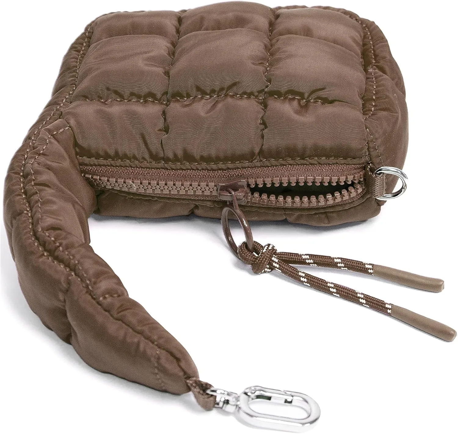 Mini Quilted Wristlet Bag for Women, Puffer Handbags,Evening Bags,Charm Lipstick Bag,Cute bag Charm for Gift