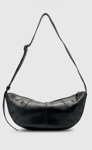 Mischa Crescent Bag - Black