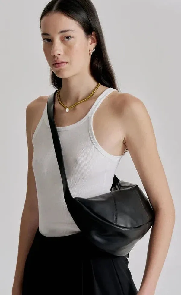 Mischa Crescent Bag - Black