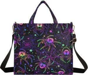MNSRUU Corduroy Tote Bag for Women, Funny Skulls Tote Bag Crossbody Hobo Handbag Shoulder Bag for Work Travel