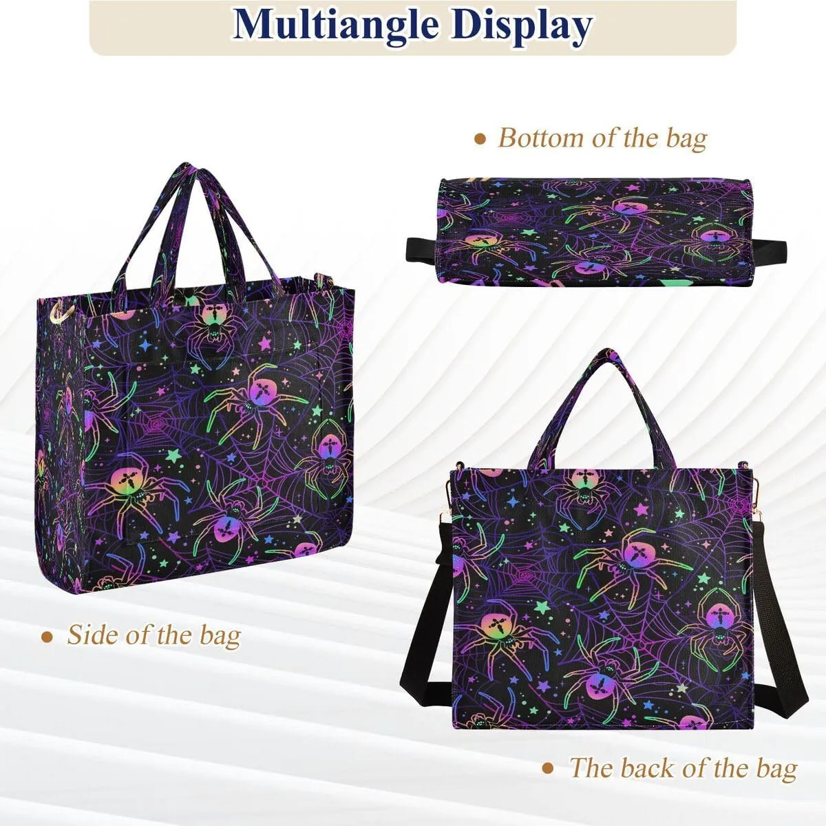 MNSRUU Corduroy Tote Bag for Women, Funny Skulls Tote Bag Crossbody Hobo Handbag Shoulder Bag for Work Travel