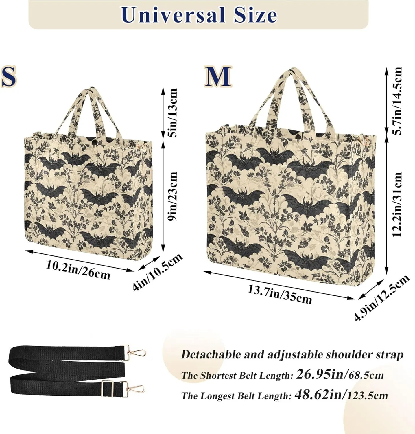 MNSRUU Corduroy Tote Bag for Women, Funny Skulls Tote Bag Crossbody Hobo Handbag Shoulder Bag for Work Travel
