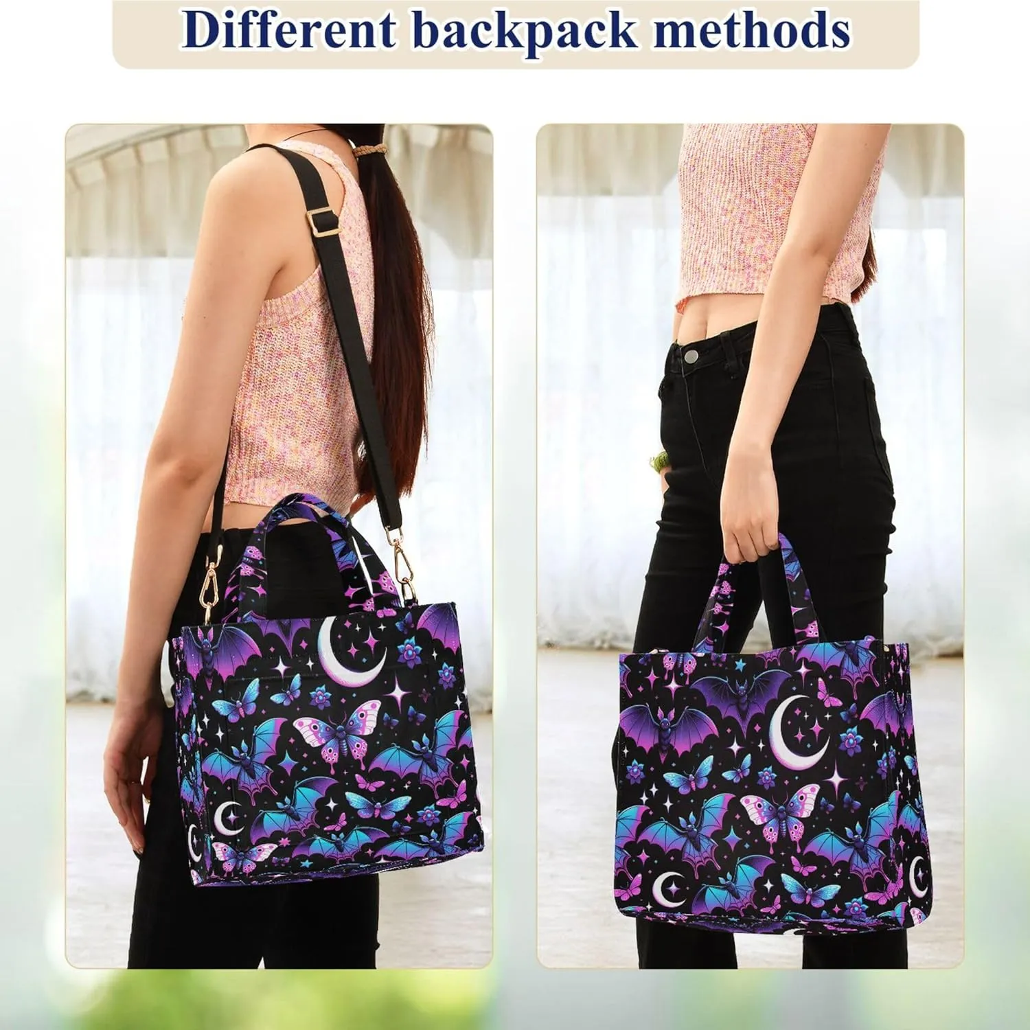 MNSRUU Corduroy Tote Bag for Women, Funny Skulls Tote Bag Crossbody Hobo Handbag Shoulder Bag for Work Travel