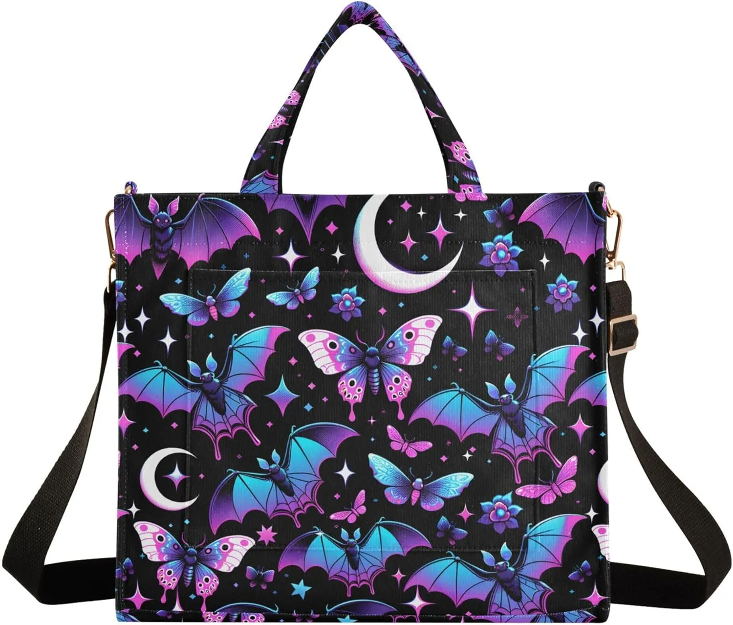 MNSRUU Corduroy Tote Bag for Women, Funny Skulls Tote Bag Crossbody Hobo Handbag Shoulder Bag for Work Travel
