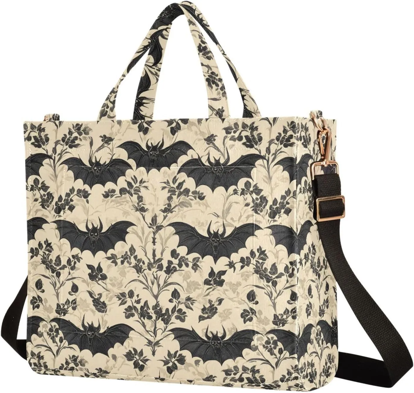 MNSRUU Corduroy Tote Bag for Women, Funny Skulls Tote Bag Crossbody Hobo Handbag Shoulder Bag for Work Travel