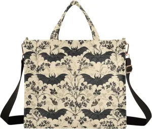 MNSRUU Corduroy Tote Bag for Women, Funny Skulls Tote Bag Crossbody Hobo Handbag Shoulder Bag for Work Travel