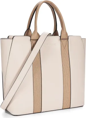 molshine Women's Colorblock Medium Tote Bag, Casual Satchel Shoulder Bag Briefcase for Lady Work Office School Travel