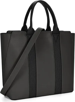 molshine Women's Colorblock Medium Tote Bag, Casual Satchel Shoulder Bag Briefcase for Lady Work Office School Travel