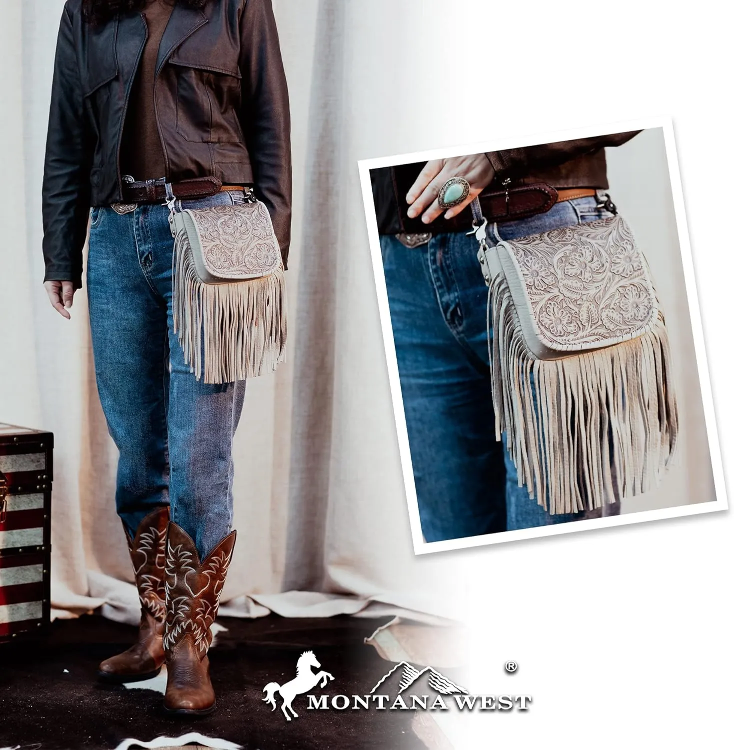 Montana West Fringe Purse Western Purses for Women Crossbody Bag