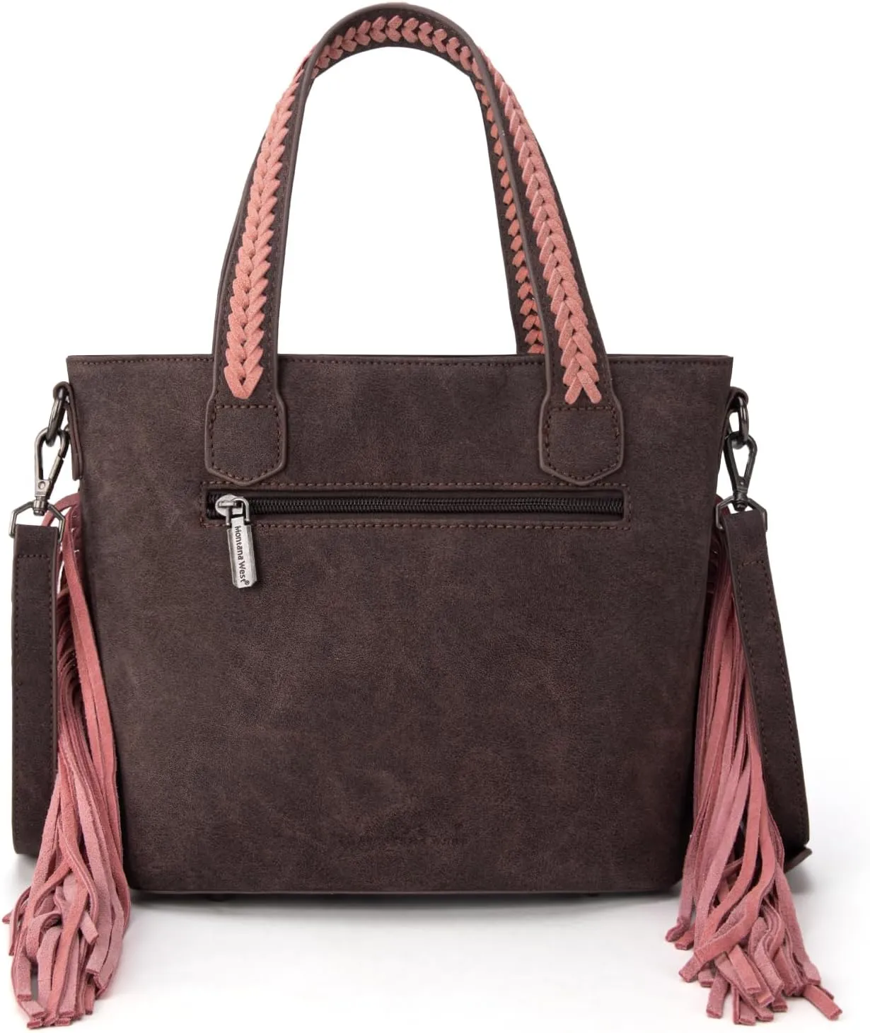 Montana West Western Tote Bag for Women Tooled Shoulder Purse with Wallet 2Pcs Set