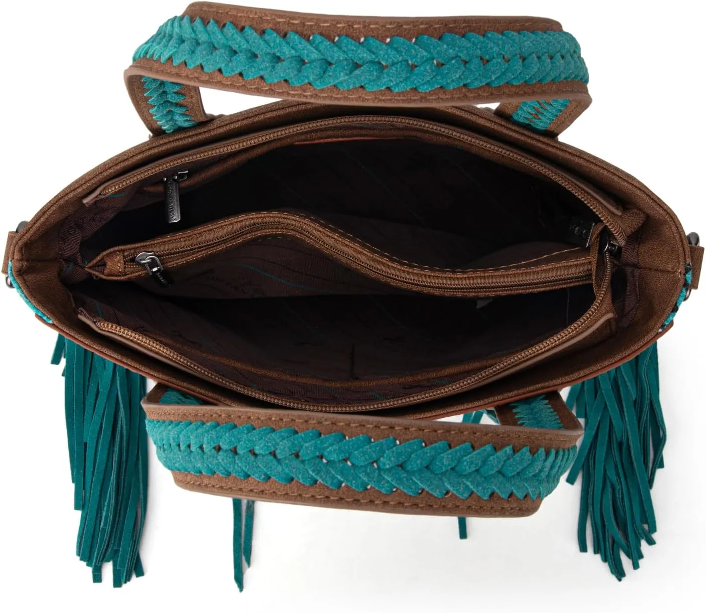 Montana West Western Tote Bag for Women Tooled Shoulder Purse with Wallet 2Pcs Set