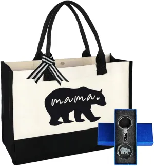 Mothers Day Gifts for New Mom Pregnancy Gifts Tote Bags for Women Mommy Mama Tote Bag for Hospital Shopping Birthday