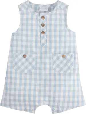 Mud Pie baby-boys Children's Gingham Shortall