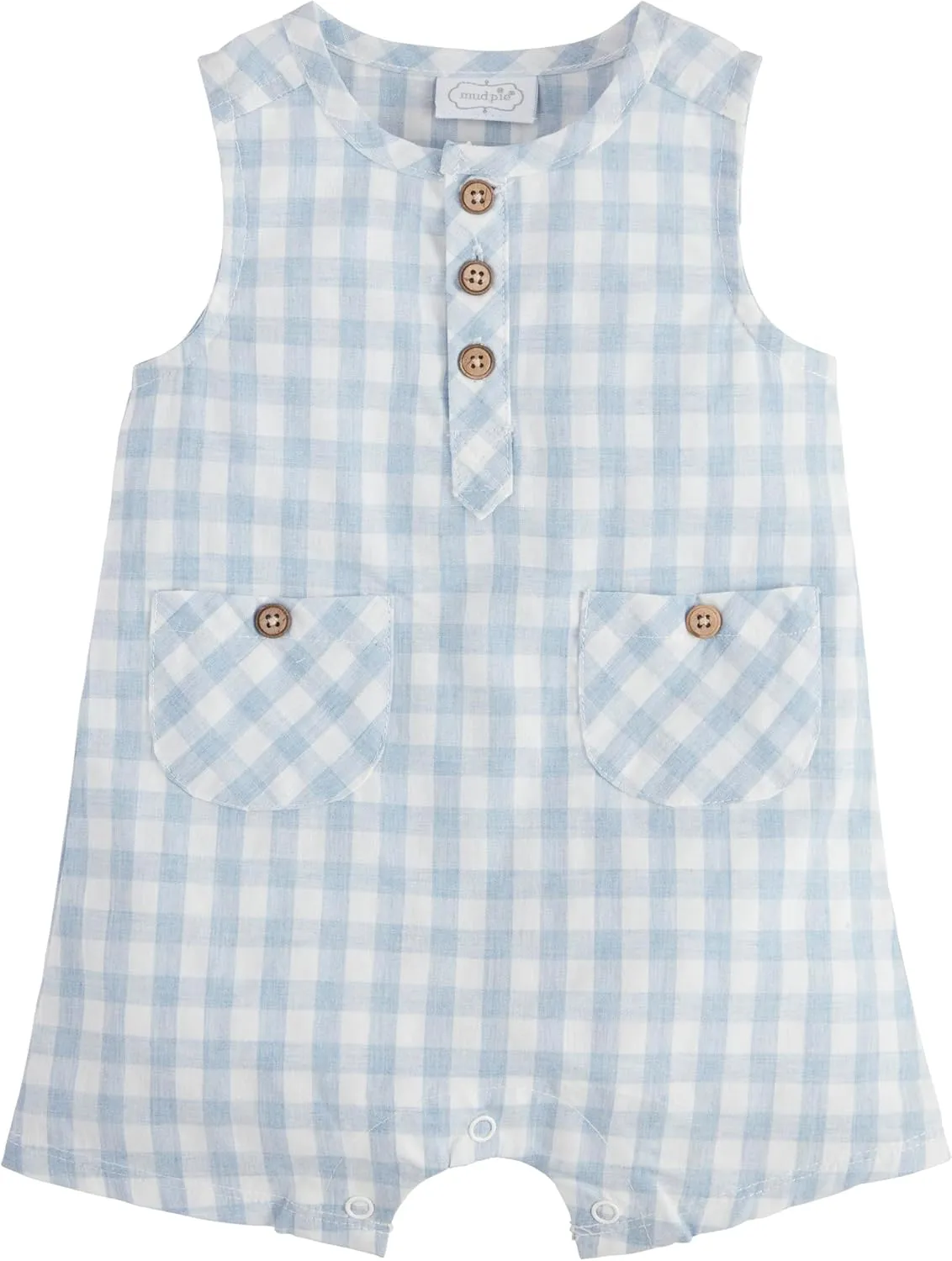 Mud Pie baby-boys Children's Gingham Shortall
