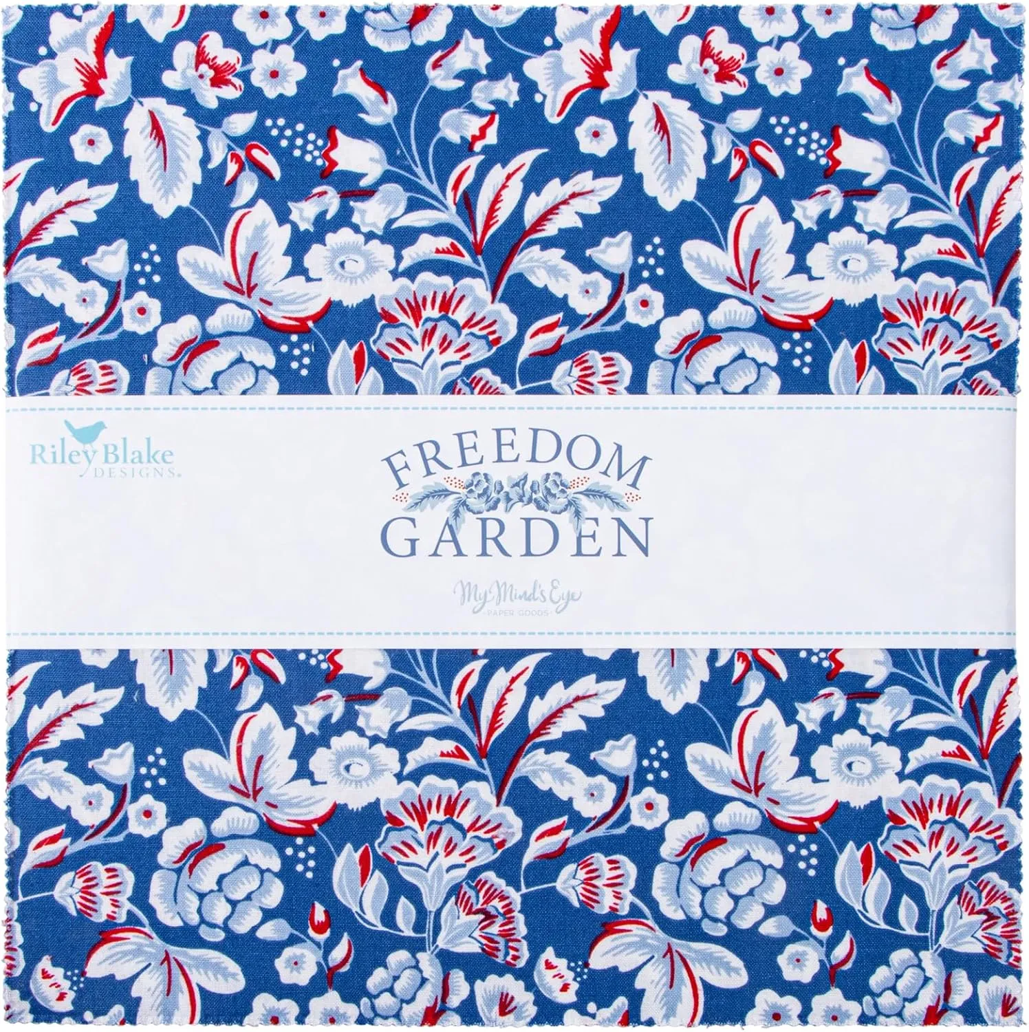 My Mind's Eye Freedom Garden 10" Stacker 42 10-inch Squares Layer Cake Riley Blake 10-15620-42