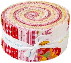 My Mind's Eye Picnic Florals Rolie Polie 40 2.5-inch Strips Jelly Roll Riley Blake RP-14610-40, Assorted