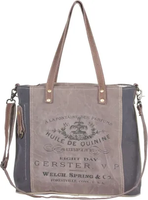 Myra Bag Western Tote Shoulder Bag for Women - Leather Crossbody Bag Slate
