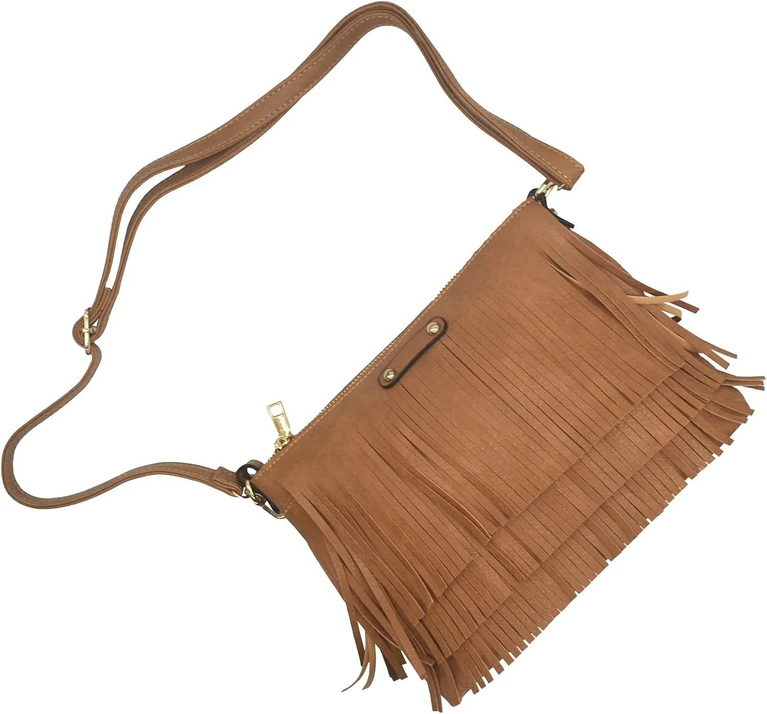 New Women Boho Fringe Crossbody Purse Vintage Tassel Sling Bag Trendy Handbag