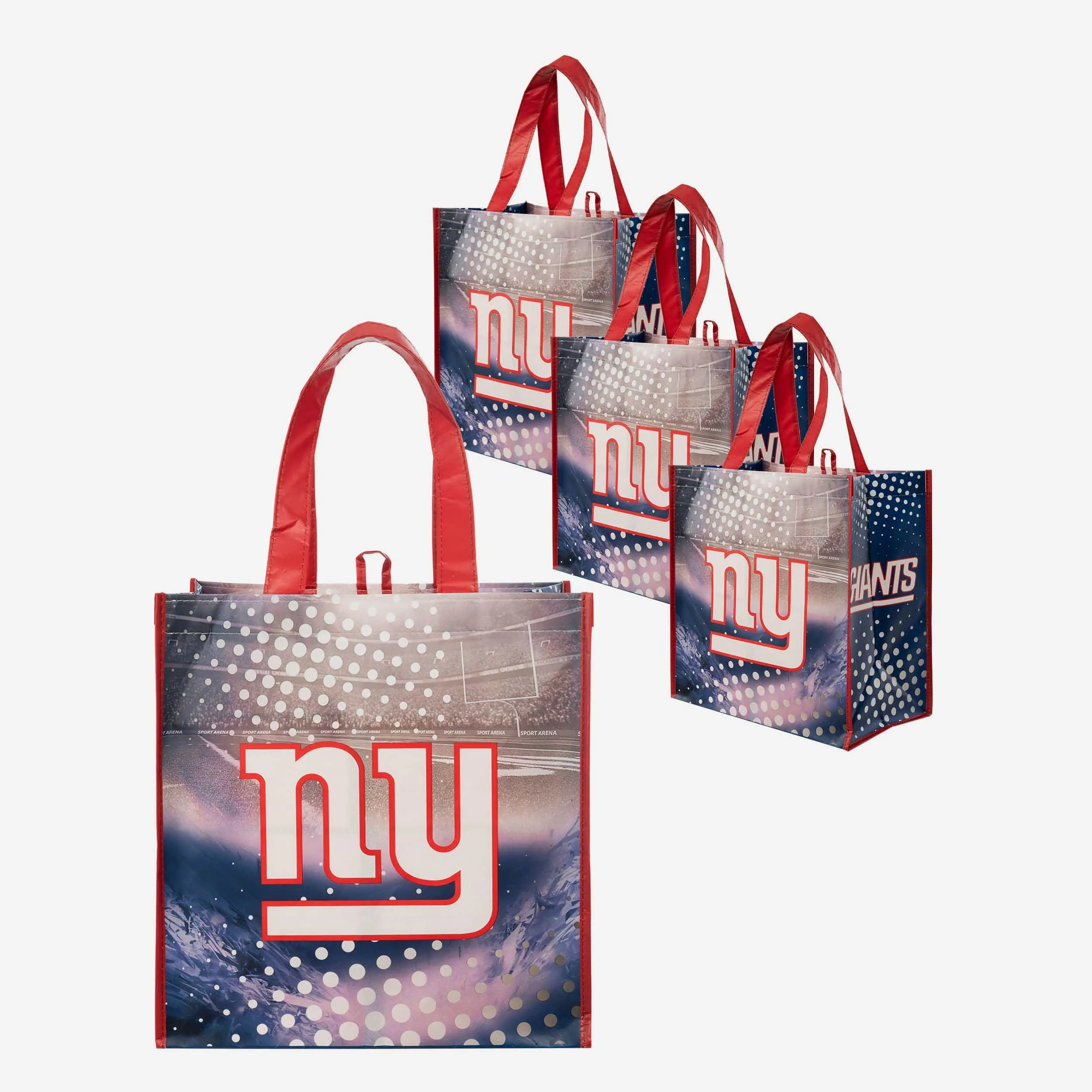 New York Giants 4 Pack Reusable Shopping Bags