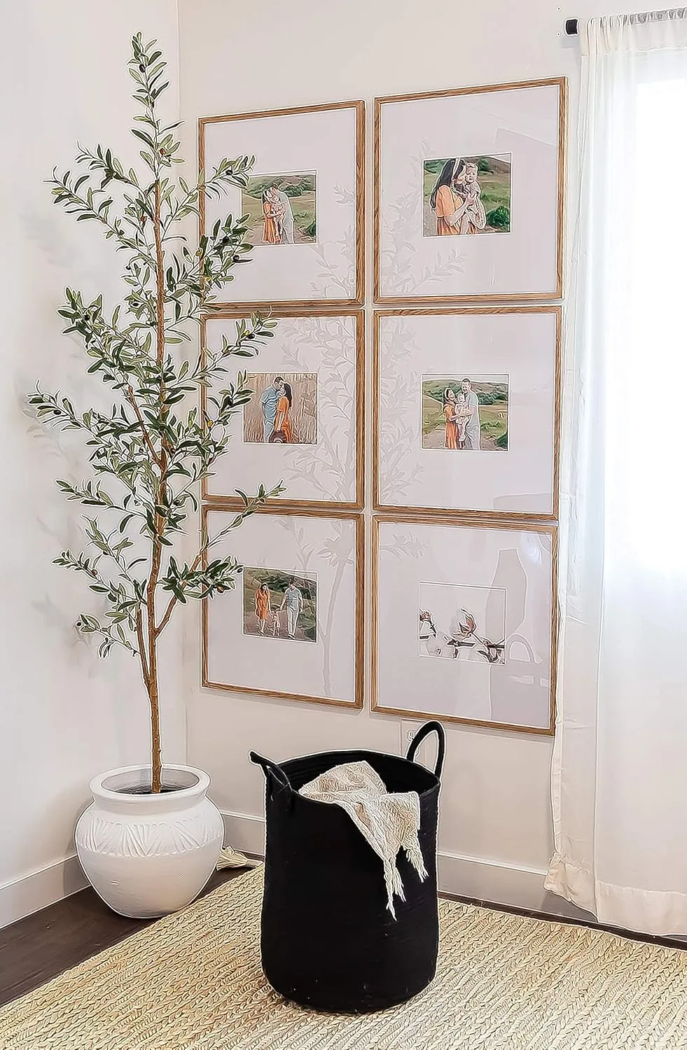 OrganiHaus Black Laundry Basket 15x18 | Tall Woven Baskets for Storage | Boho Blanket Basket Living Room | Large Basket for Storage | Soft Pillow Basket & Blanket Holder | Woven Laundry Hamper