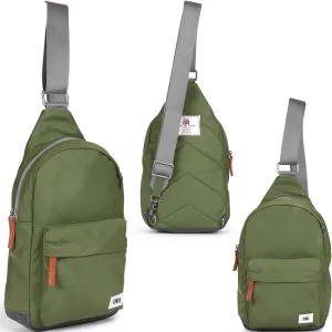 ORI LONDON Crossbody Bag - Large Nylon Travel Sling Bag for Women & Men with Chunky Zippers - The Willesden
