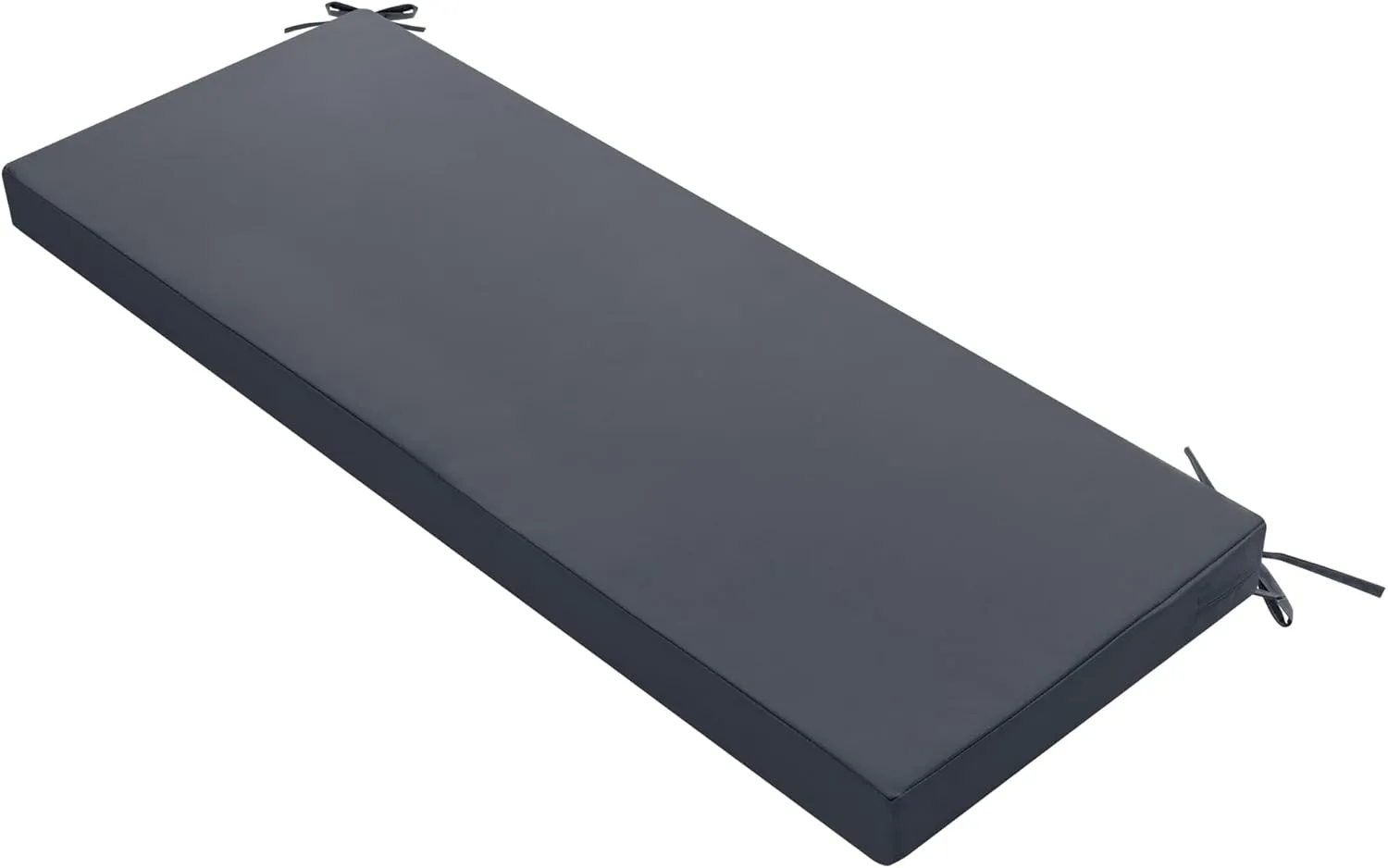 Outdoor Bench Cushion: Waterproof and Fade Resistant Patio Furniture Cushions - Non-Slip Bench Pad Cushion with Removable Cover for Garden Swing Porch Sofa Settee, 48 x 18 x 3 Inch, Dark Grey