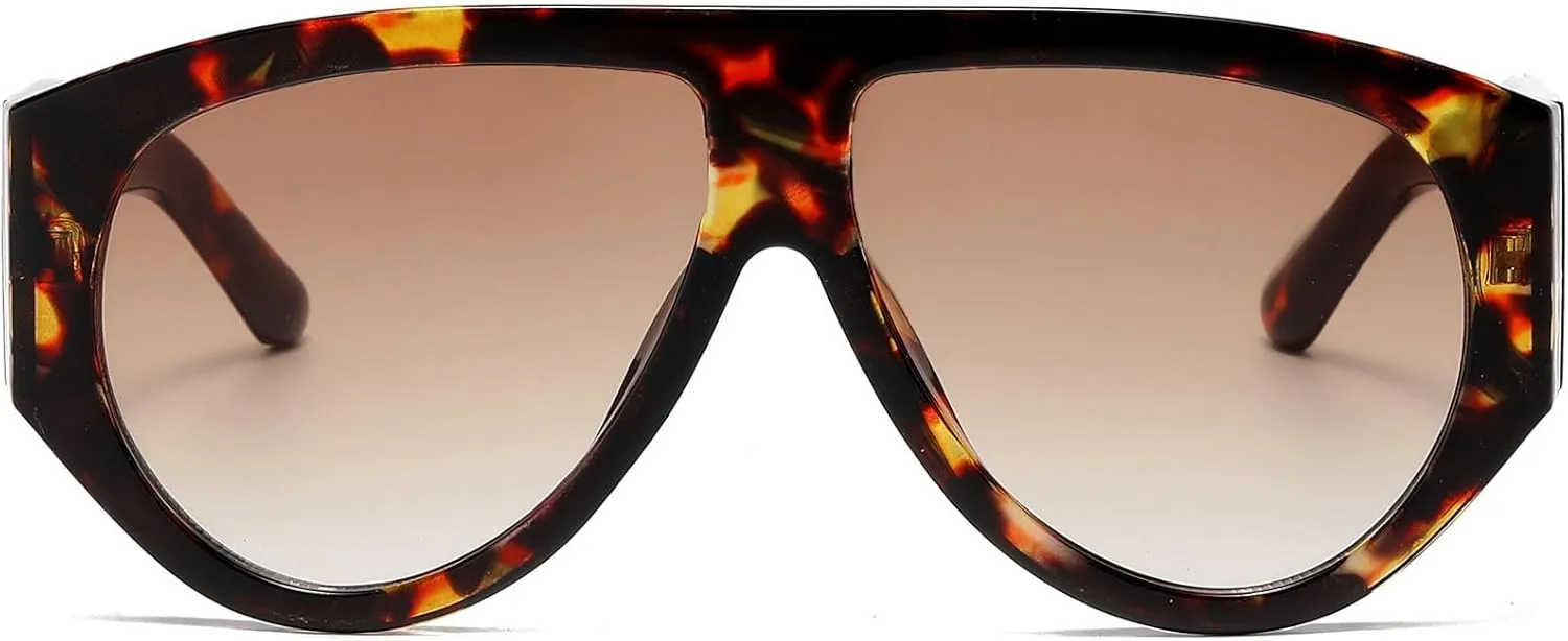 Oversized Aviator Sunglasses for Women Men Classic Big Frame Sun Glasses