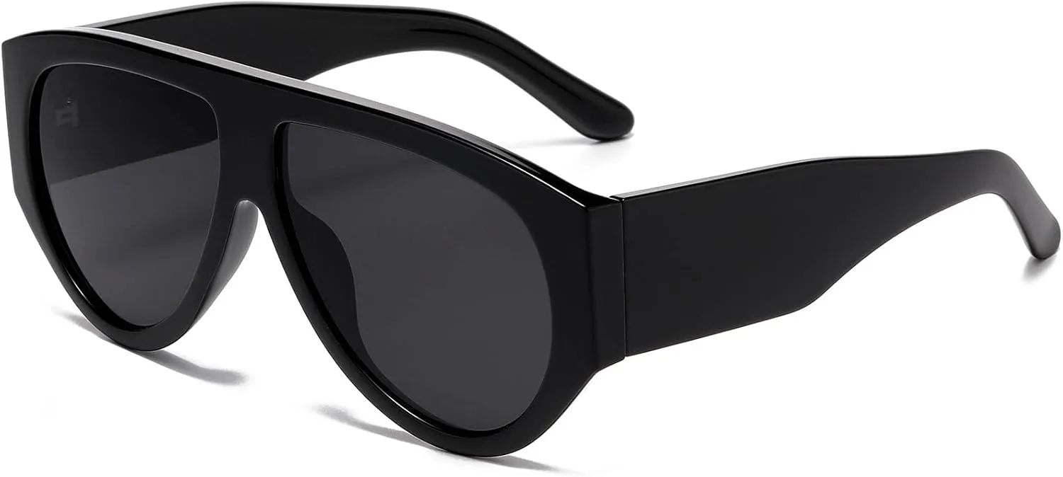 Oversized Aviator Sunglasses for Women Men Classic Big Frame Sun Glasses