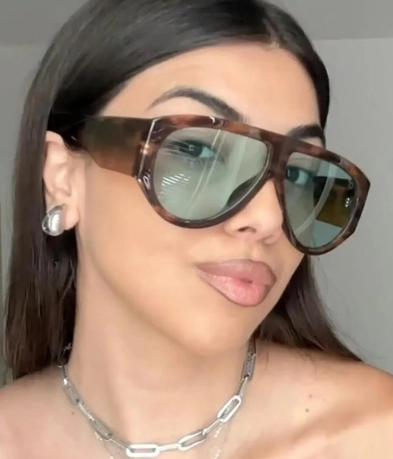 Oversized Aviator Sunglasses for Women Men Classic Big Frame Sun Glasses
