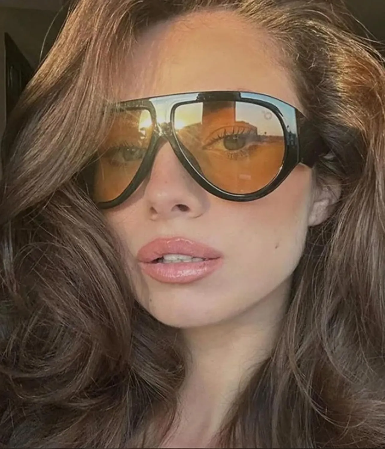 Oversized Aviator Sunglasses for Women Men Classic Big Frame Sun Glasses