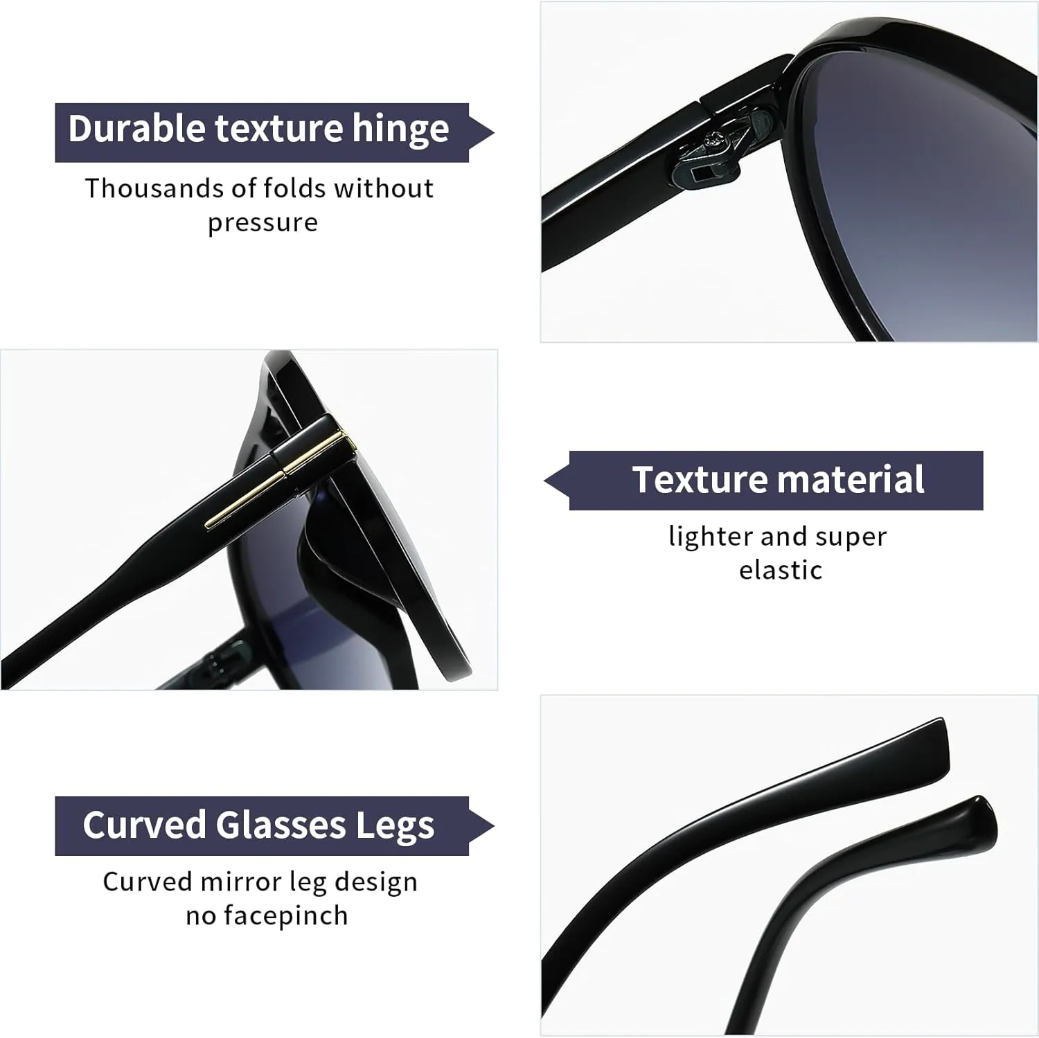 Oversized Aviator Sunglasses for Women Men Trendy 70s Large Sun Glasses UV400 Protection