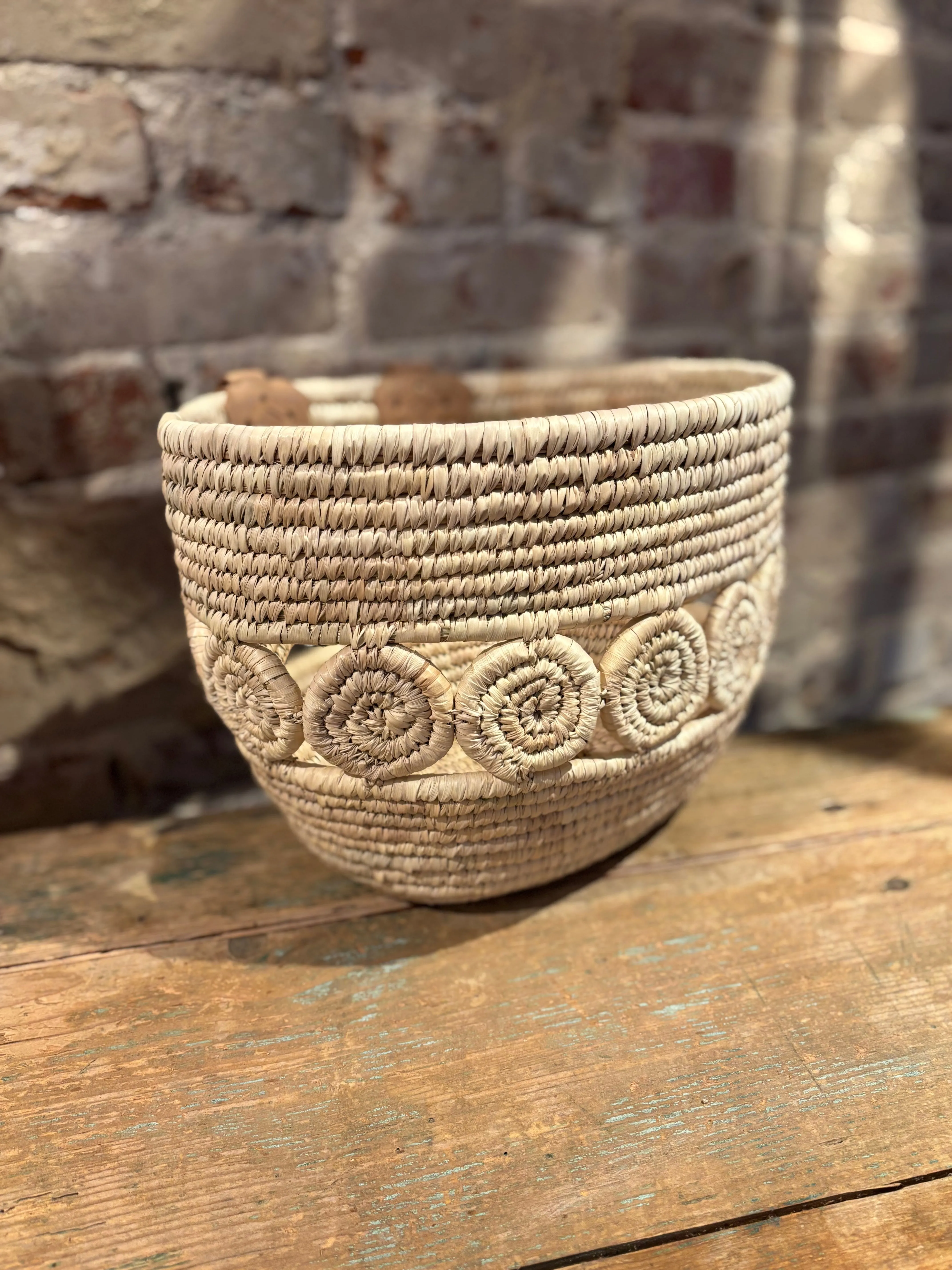 Palm Leaf Bike Basket