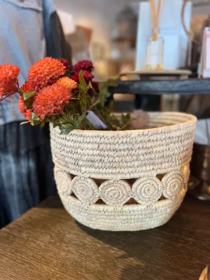 Palm Leaf Bike Basket