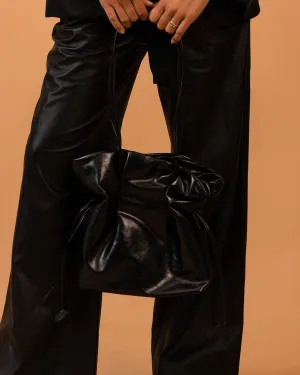 Patent Boho Bag - Black