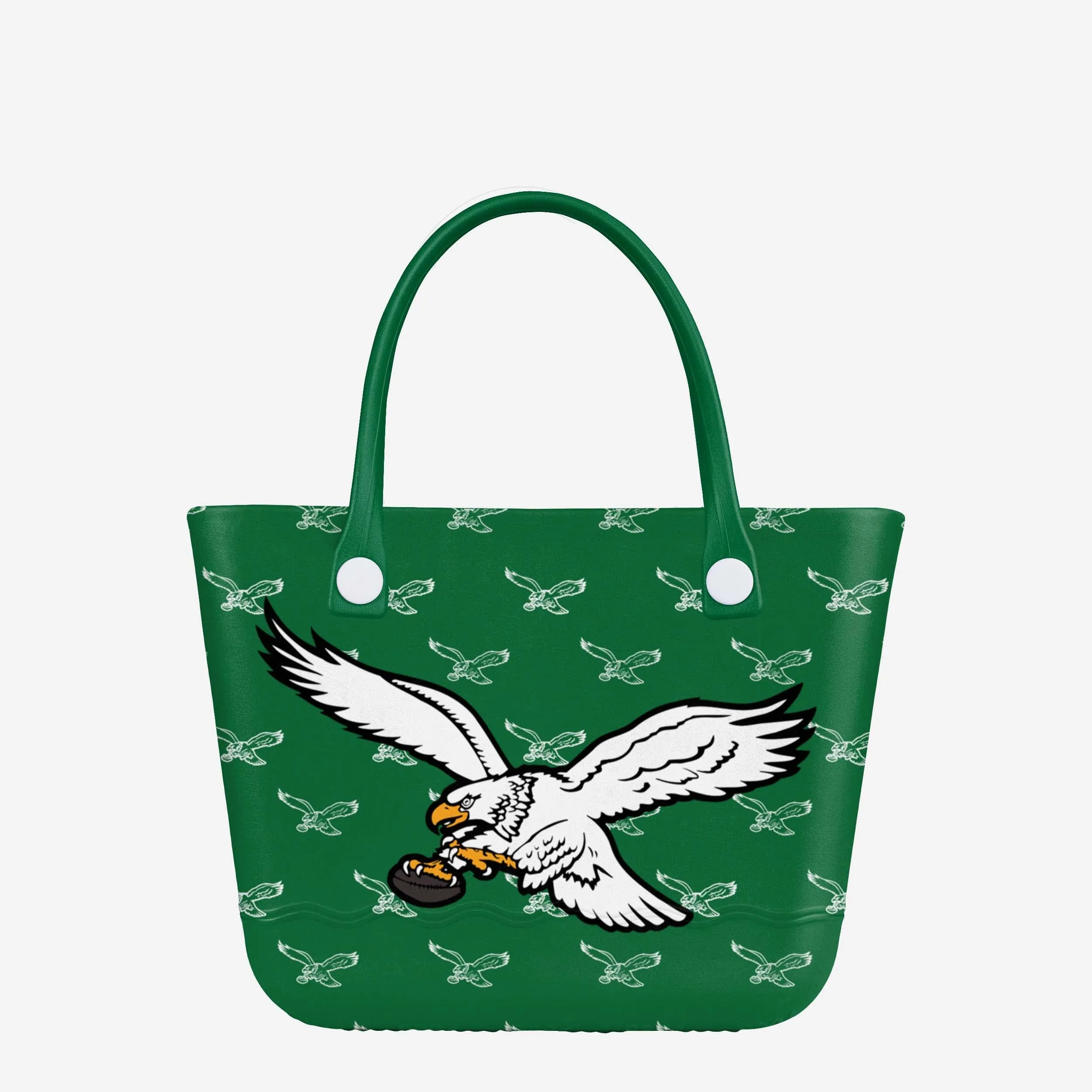 Philadelphia Eagles Kelly Green Big Logo Mini Print Tailgate Tote Bag