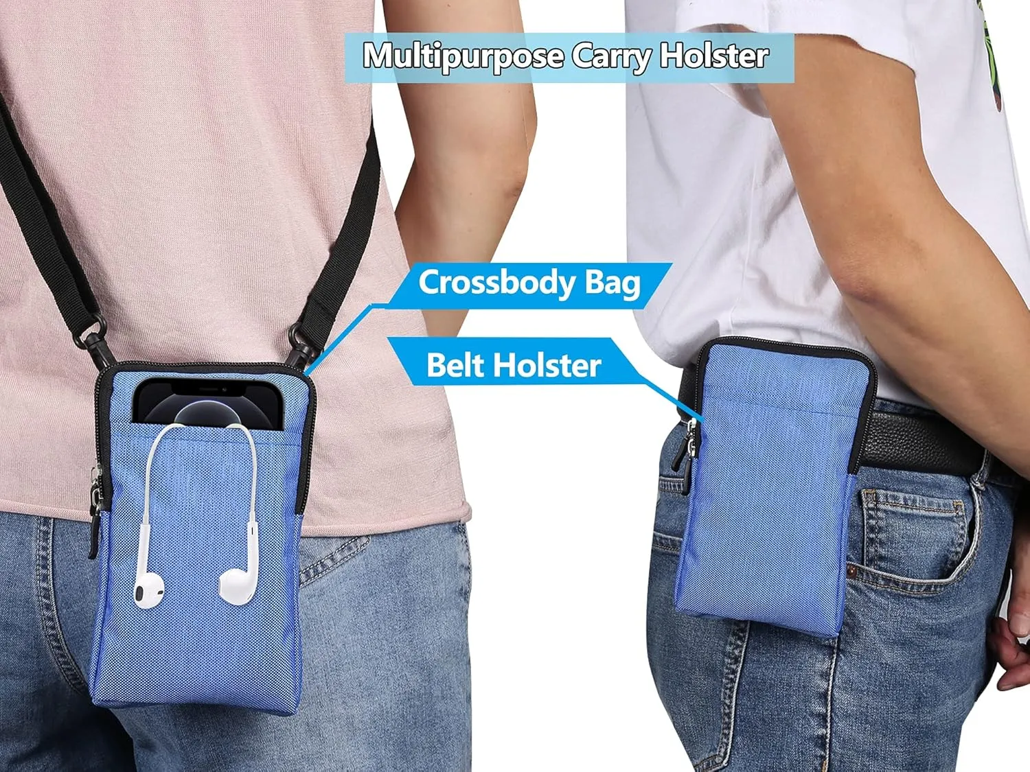 Phone Funny Pack 7.2 inch Mens Holster Compatible with Honor Magic V2,Mini Crossbody Bag Shoulder Bag Compatible with Men, Small Messenger Bag Compatible with Samsung Galaxy Fold 6/5/4/3 Phone Holster