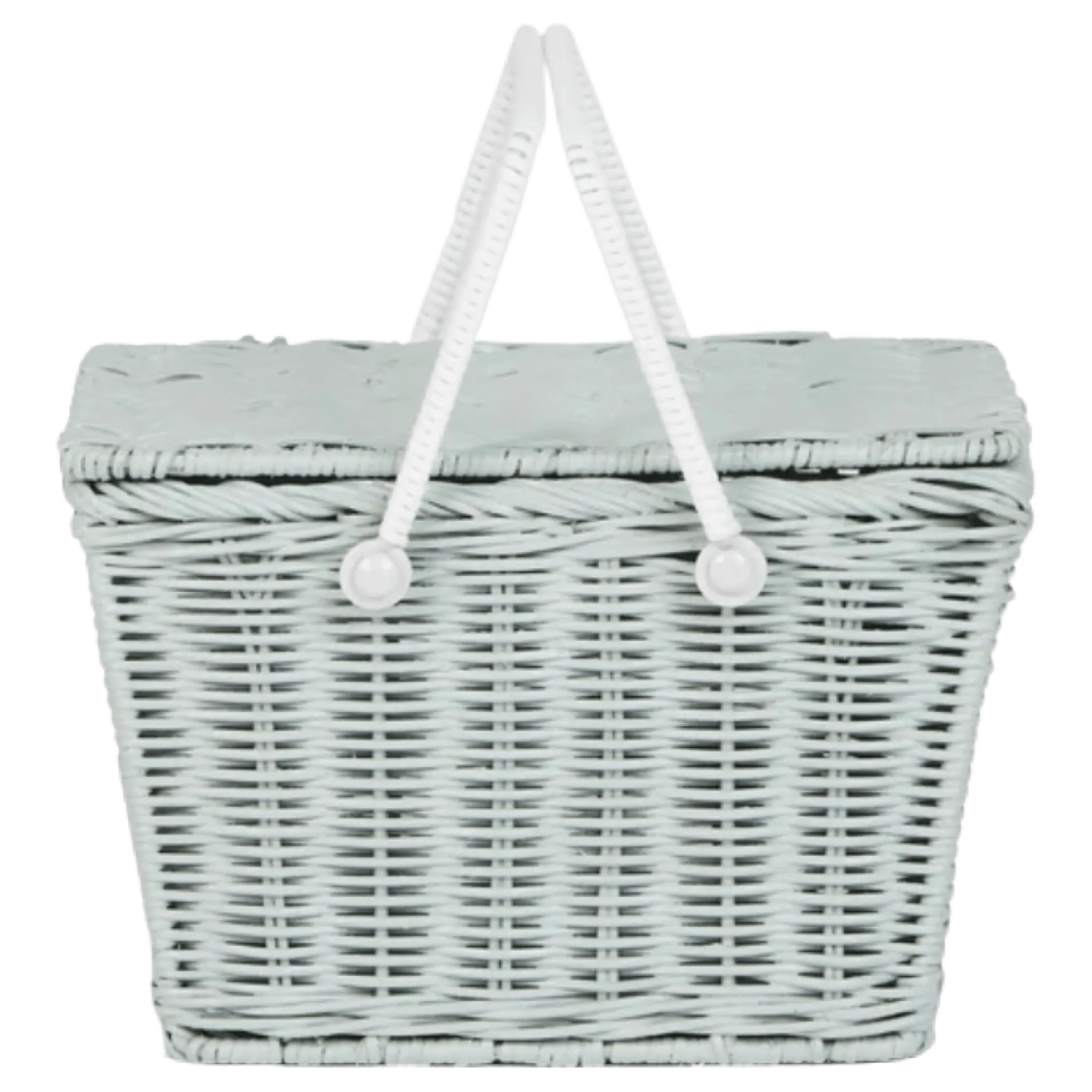 Piki Rattan Basket - Vintage Blue