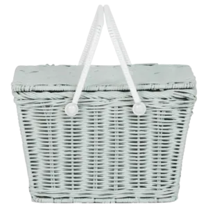 Piki Rattan Basket - Vintage Blue