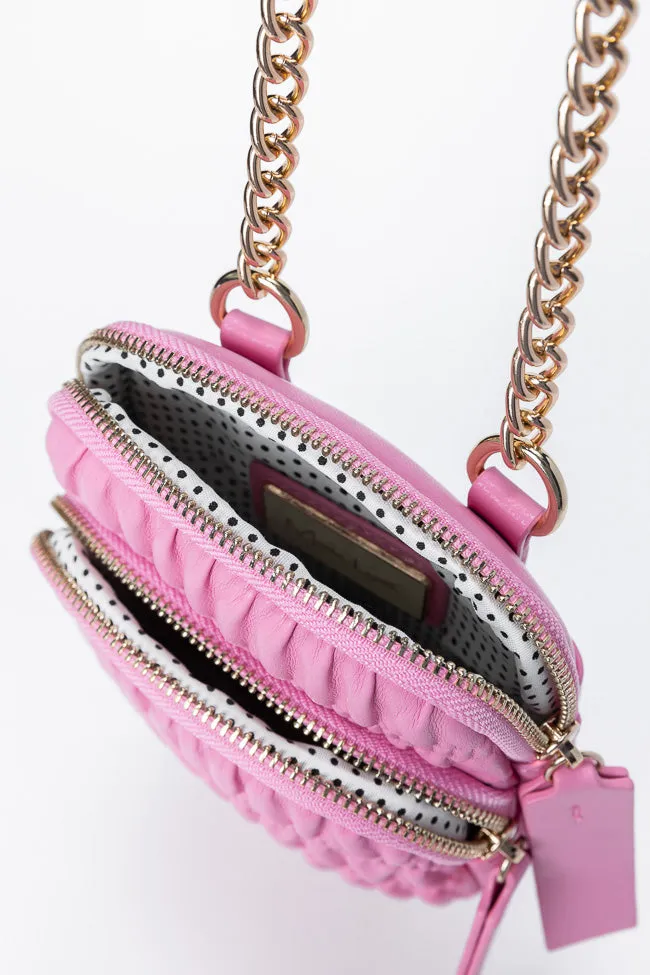 Pink Ruched Crossbody Purse SALE