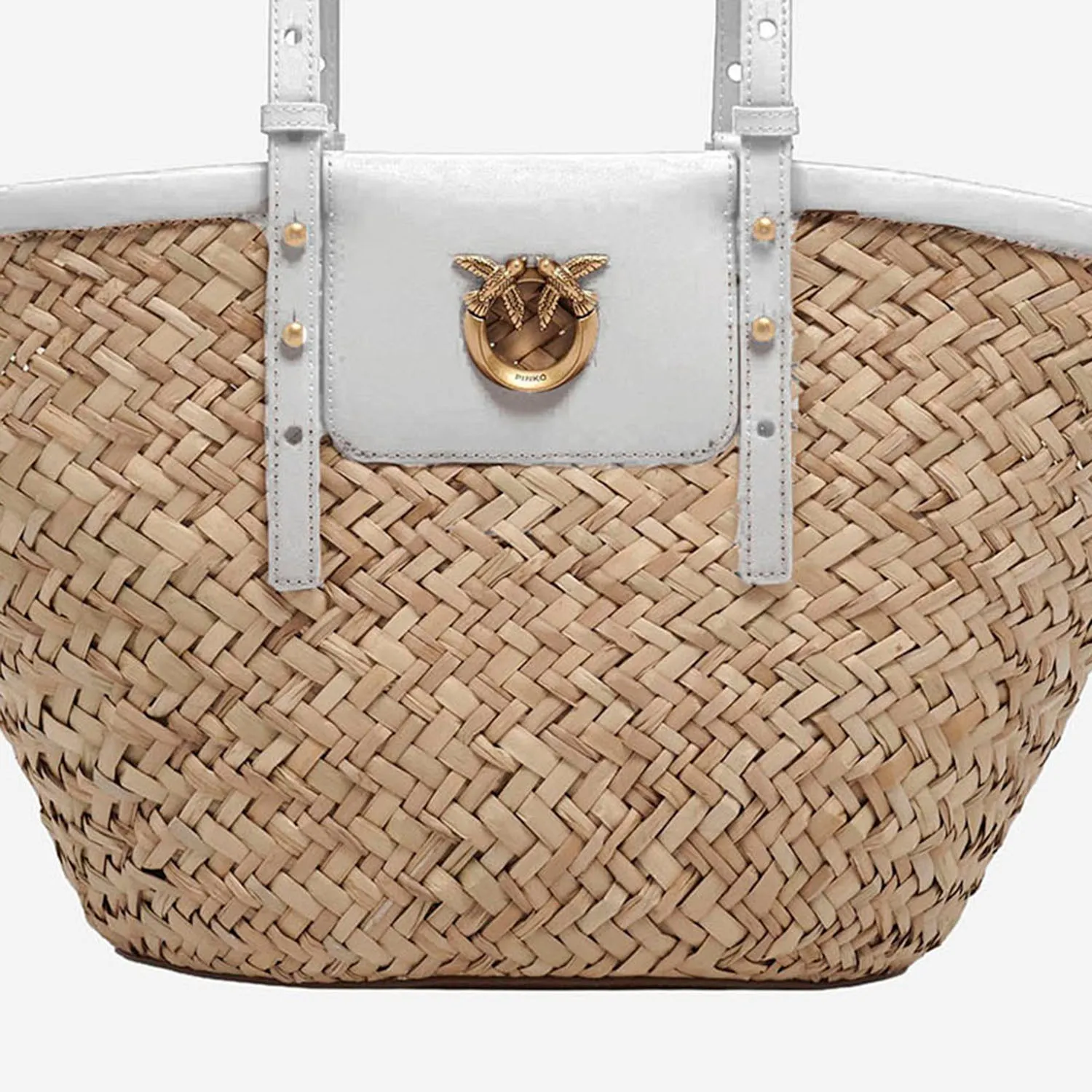 Pinko Pinko Love Summer Basket Bag