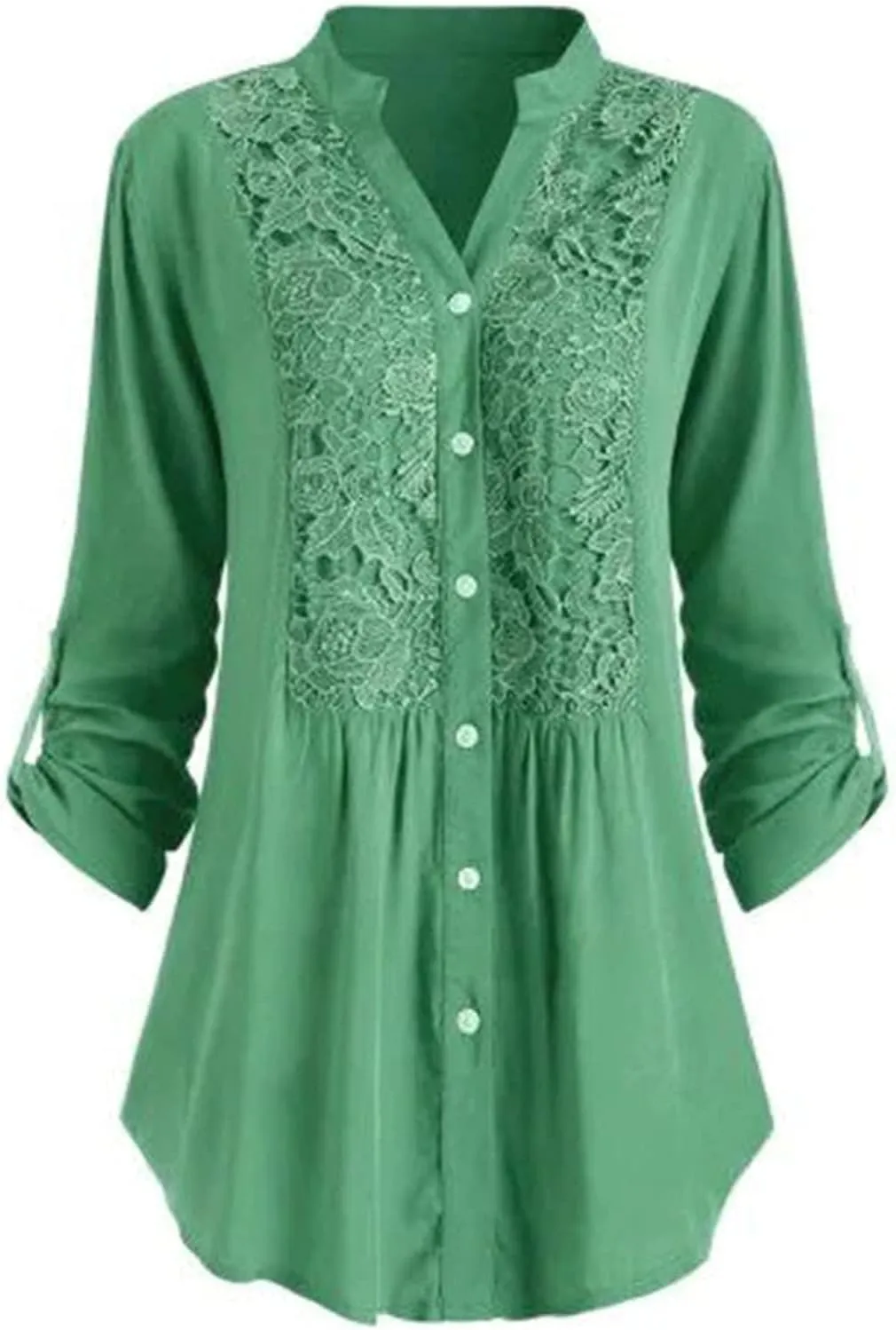 Plus Size Tops for Women Dressy Long Sleeve Mexican Embroidered Causal Shirts Fashion V Neck Button Down Fall Blouses
